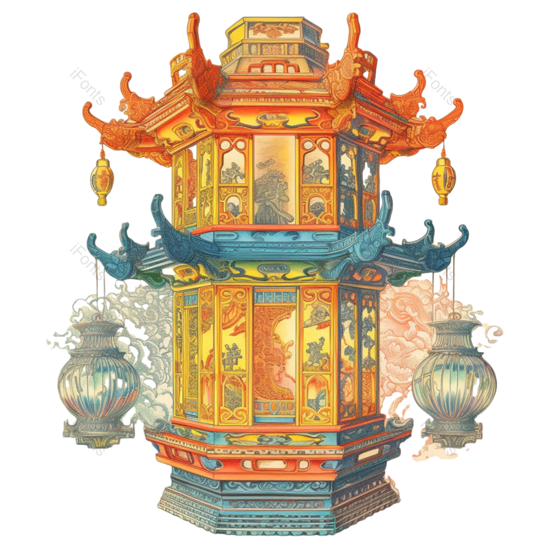 纹理图片,花纹元素,春节PNG,灯光免抠素材